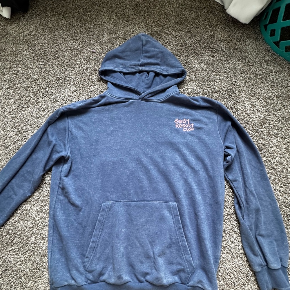 Cotton On Blue Pullover Hoodie Sweatshirt